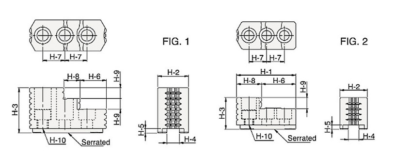 HJ Series for OPT, CL, CLT & OPF Series Chuck Specifications